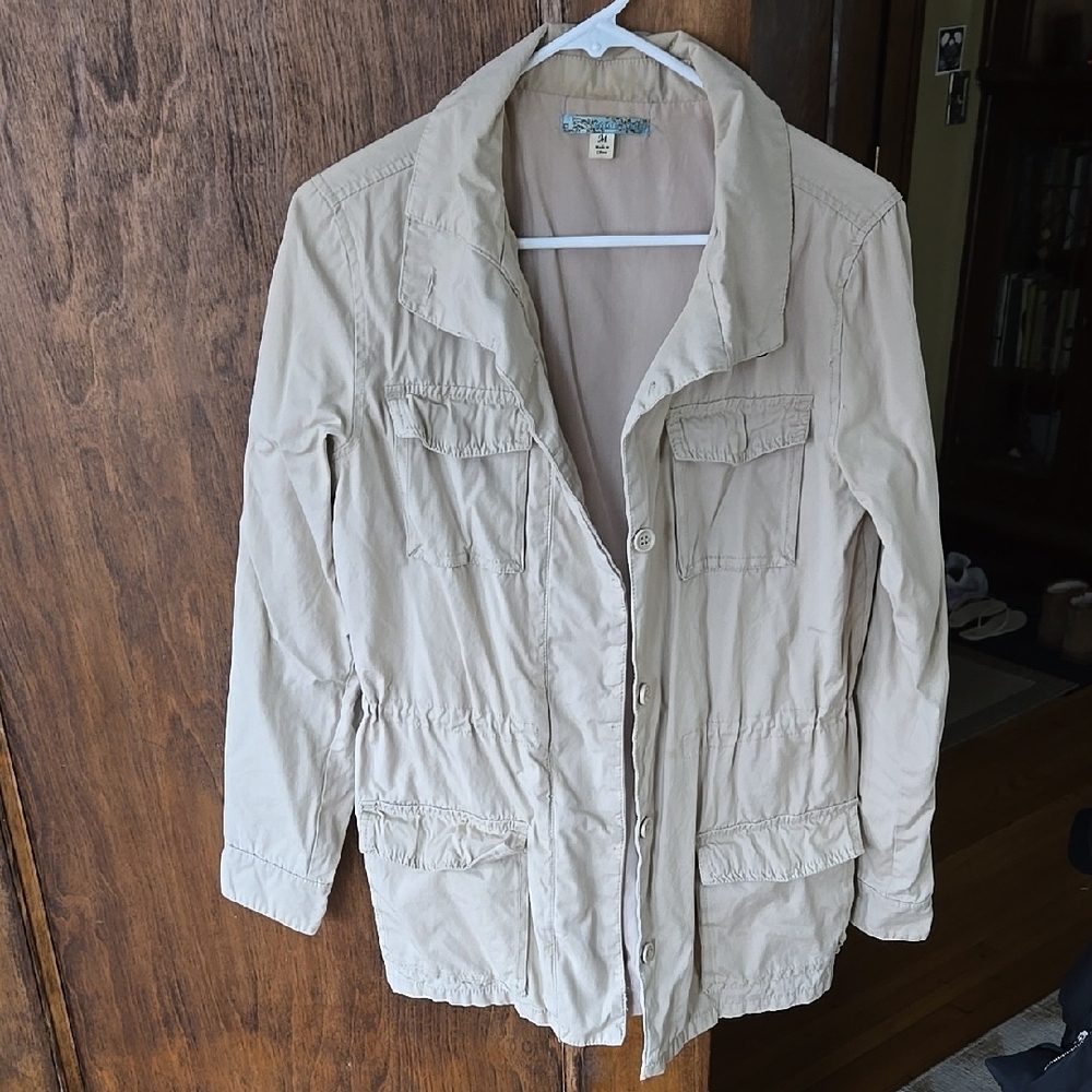 Beige Casual Women's Jacket
